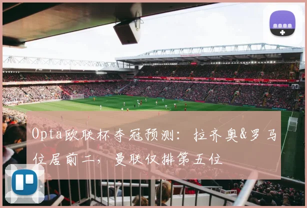 Opta欧联杯夺冠预测：拉齐奥&罗马位居前二，曼联仅排第五位